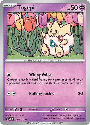 SV03: Obsidian Flames Togepi #083