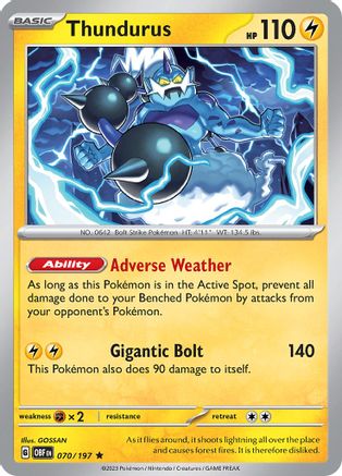 SV03: Obsidian Flames Thundurus #070