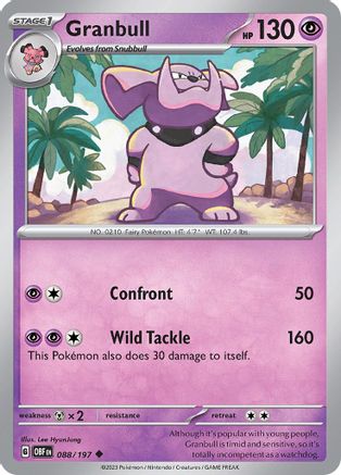 SV03: Obsidian Flames Granbull #088