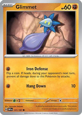 SV03: Obsidian Flames Glimmet #121