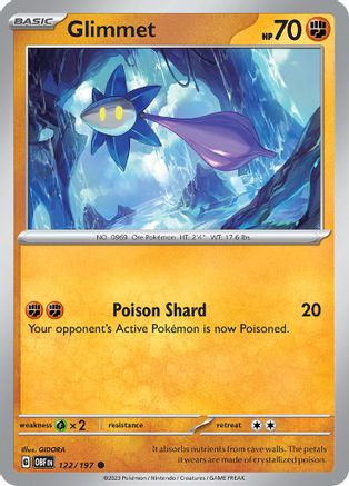 SV03: Obsidian Flames Glimmet #122