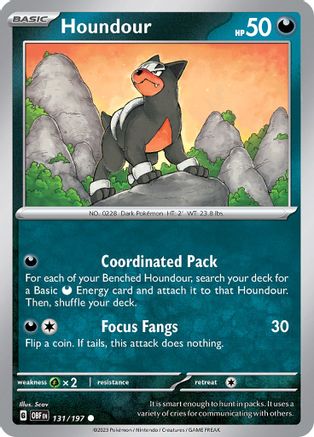 SV03: Obsidian Flames Houndour #131