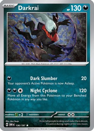 SV03: Obsidian Flames Darkrai #136