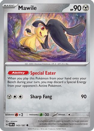 SV03: Obsidian Flames Mawile #143