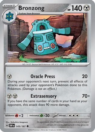 SV03: Obsidian Flames Bronzong #145