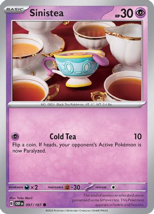 SV03: Obsidian Flames Sinistea #097