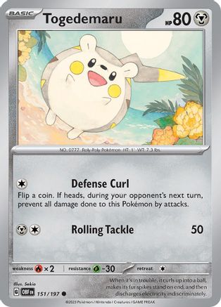 SV03: Obsidian Flames Togedemaru #151