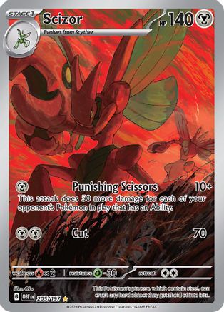 SV03: Obsidian Flames Scizor #205