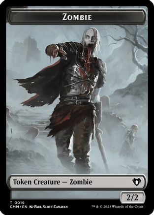 Zombie (0019) // Cat (0005) Double-Sided Token