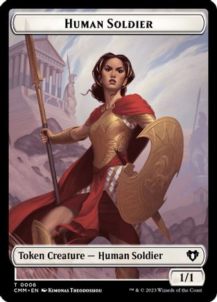 Human Soldier // Elemental (0037) Double-Sided Token - DUPLICATE