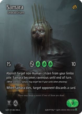 Samara (Full Art) - Genesis [Kickstarter] - Kryptik TCG
