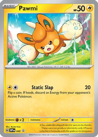 SV: Scarlet & Violet Promo Cards Pawmi #040