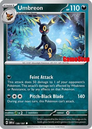 Miscellaneous Cards & Products Umbreon - 130/197 (GameStop Exclusive) #130