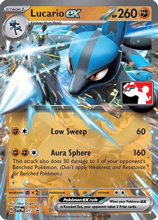 Prize Pack Series Cards Lucario ex #017