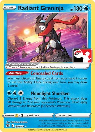 Prize Pack Series Cards Radiant Greninja #046