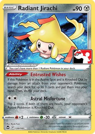 Prize Pack Series Cards Radiant Jirachi #120