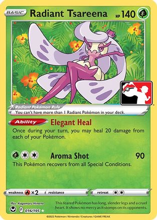 Prize Pack Series Cards Radiant Tsareena #016