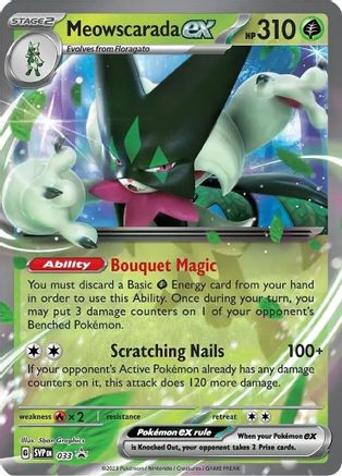 SV: Scarlet & Violet Promo Cards Meowscarada ex #033