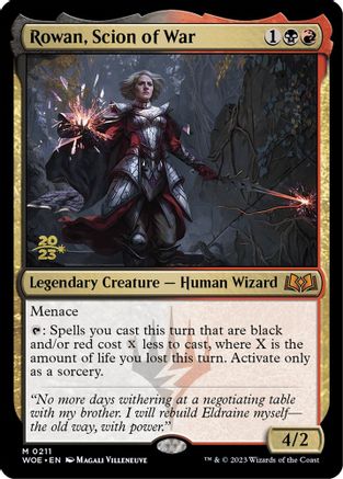 Rowan, Scion of War - Prerelease Cards - Magic: The Gathering