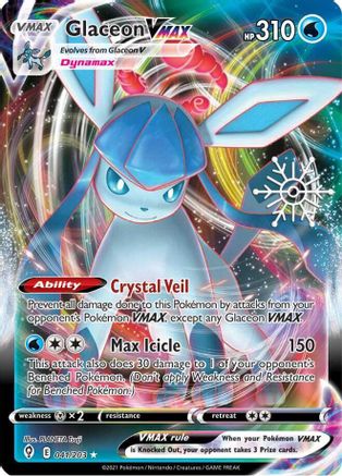 Miscellaneous Cards & Products Glaceon VMAX - 041/203 (Holiday Calendar) #041