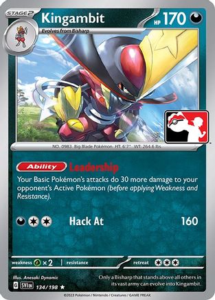 Prize Pack Series Cards Kingambit #134