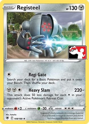 Prize Pack Series Cards Registeel #108