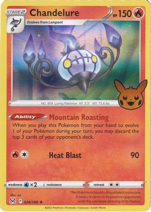 Chandelure 26 Trick or Trade BOOster Bundle 2023 Pokémon card