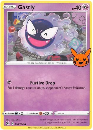 Gastly 64 Trick or Trade BOOster Bundle 2023 Pokémon card