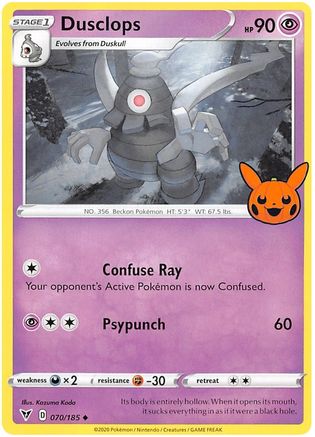 Dusclops 70 Trick or Trade BOOster Bundle 2023 Pokémon card