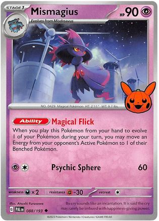 Mismagius 88 Trick or Trade BOOster Bundle 2023 Pokémon card