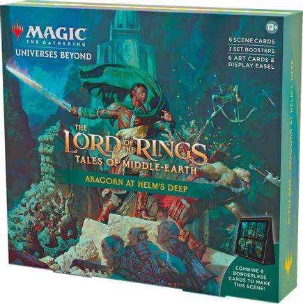 The Lord of the Rings Tales of Middle earth Scene Box Aragorn at Helms Deep