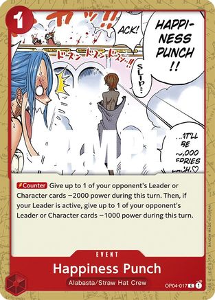 Happiness Punch - Kingdoms of Intrigue - One Piece Card Game