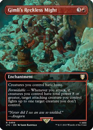 Gimli's Reckless Might (Borderless)