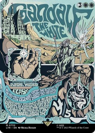 Gandalf the White (Borderless Poster)
