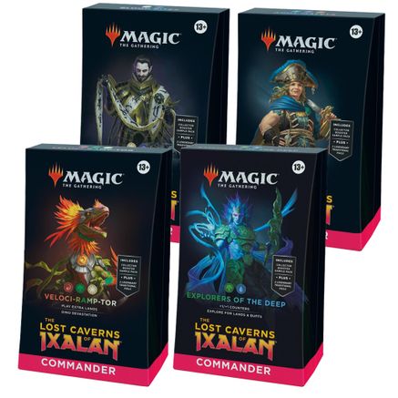 The Lost Caverns of Ixalan Commander Deck Display