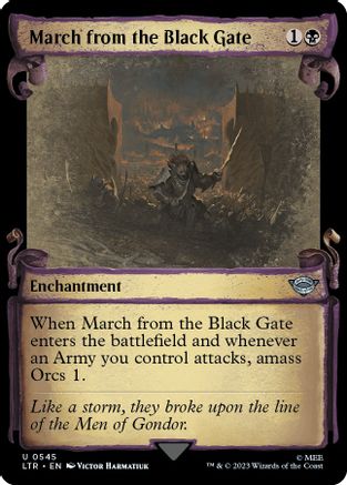 March from the Black Gate (Showcase Scrolls)