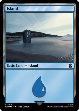 Island (1158) (Surge Foil)