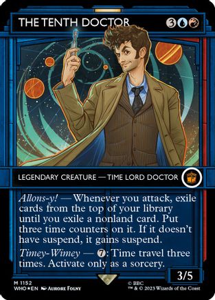 The Tenth Doctor (Showcase) (Surge Foil) - Universes Beyond: Doctor Who ...