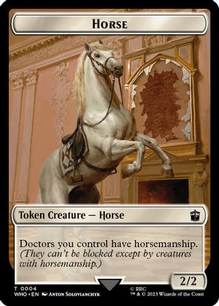 Horse // Food (0026) Double-Sided Token