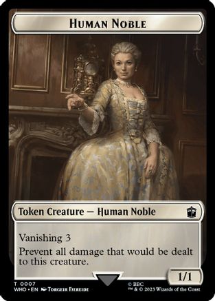Human Noble // Cyberman Double-Sided Token