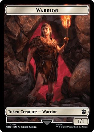 Warrior // Treasure (0028) Double-Sided Token