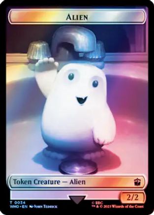 Alien // Cyberman Double-Sided Token (Surge Foil)