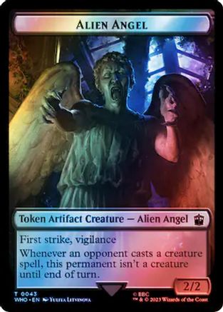 Alien Angel // Food (0057) Double-Sided Token (Surge Foil)