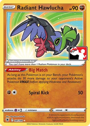 Prize Pack Series Cards Radiant Hawlucha #081