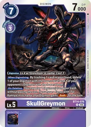 SkullGreymon - Blast Ace - Digimon Card Game