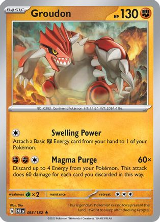 SV04: Paradox Rift Groudon #093
