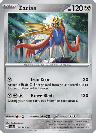 SV04: Paradox Rift Zacian #136