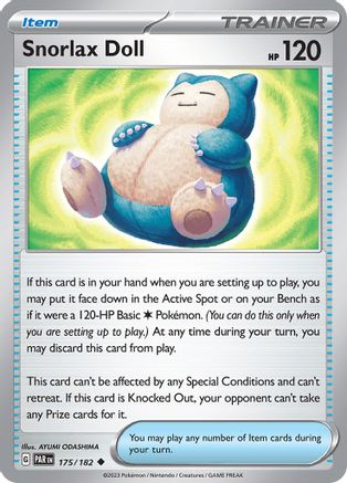 SV04: Paradox Rift Snorlax Doll #175