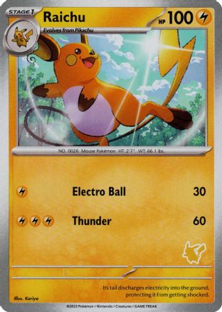 Raichu  My First Battle Pokémon card
