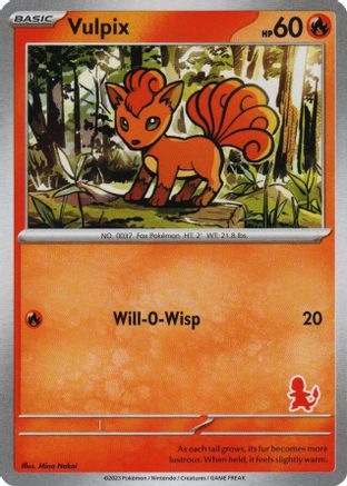 Vulpix  My First Battle Pokémon card